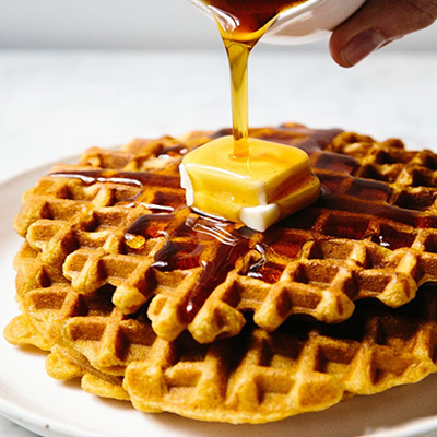 "Waffles With Chocolate Sauce N Mapple Syrup  (TFL) - Click here to View more details about this Product